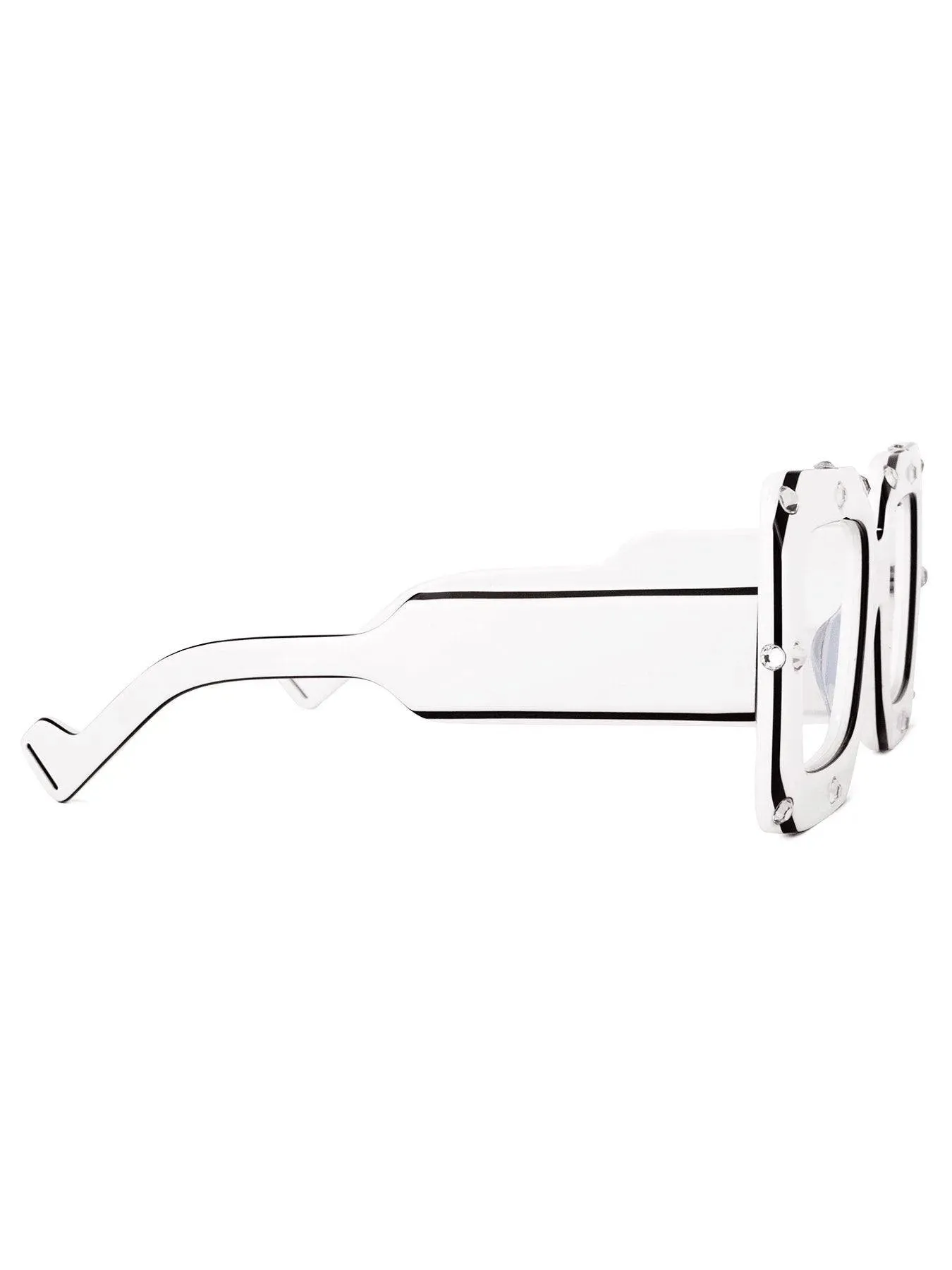 Square Eyewear Frame Perfectly Clear Style