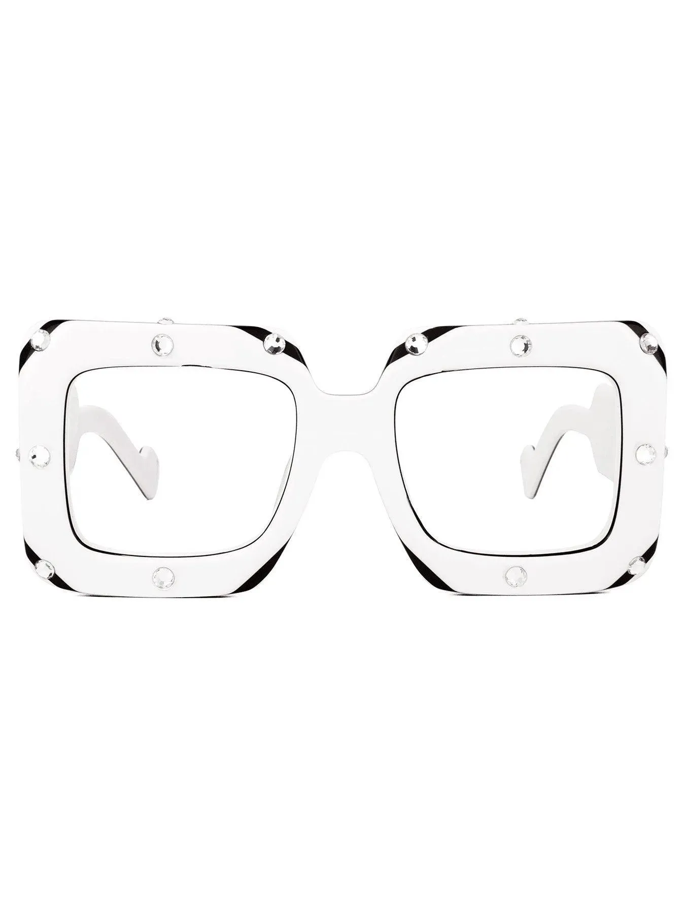 Square Eyewear Frame Perfectly Clear Style