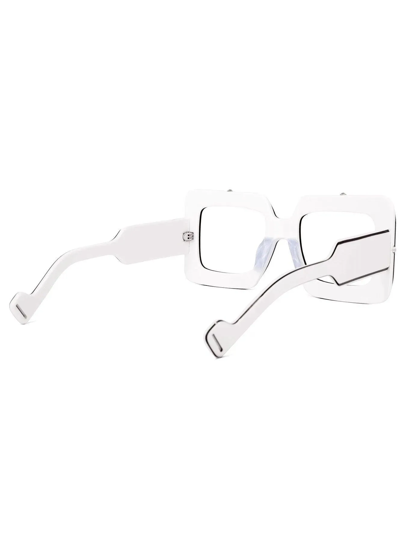 Square Eyewear Frame Perfectly Clear Style