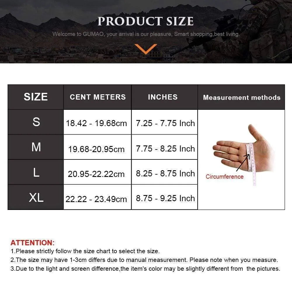 Tactical Full Finger Gloves - Military Army Grade for Hiking, Durable & Protective
