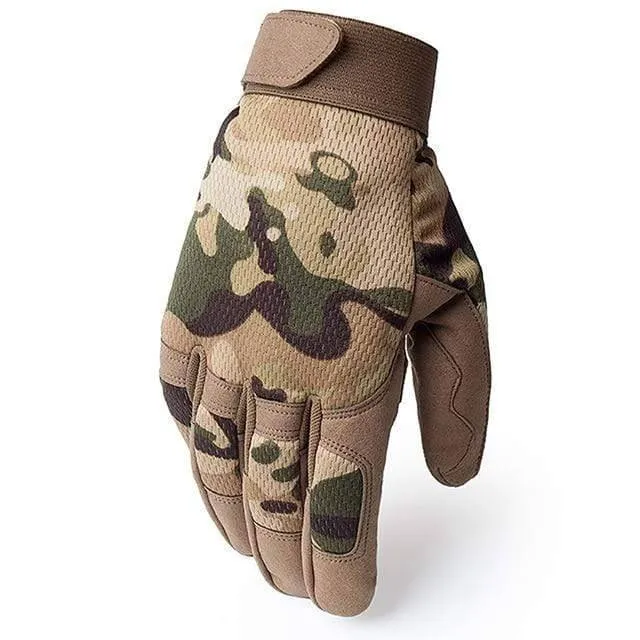 Tactical Full Finger Gloves - Military Army Grade for Hiking, Durable & Protective