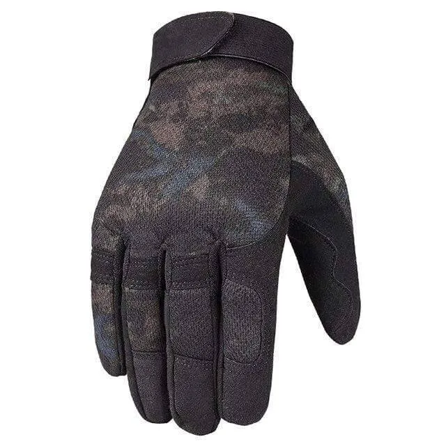 Tactical Full Finger Gloves - Military Army Grade for Hiking, Durable & Protective