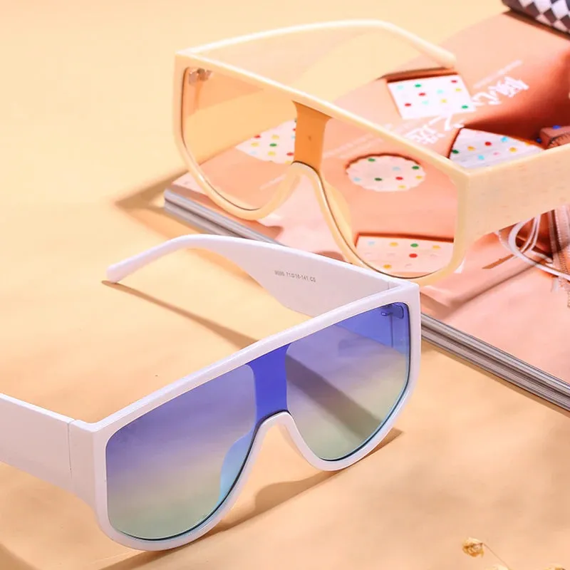 TEEK - Oversized Flat Top Lunette De Sol Eyewear