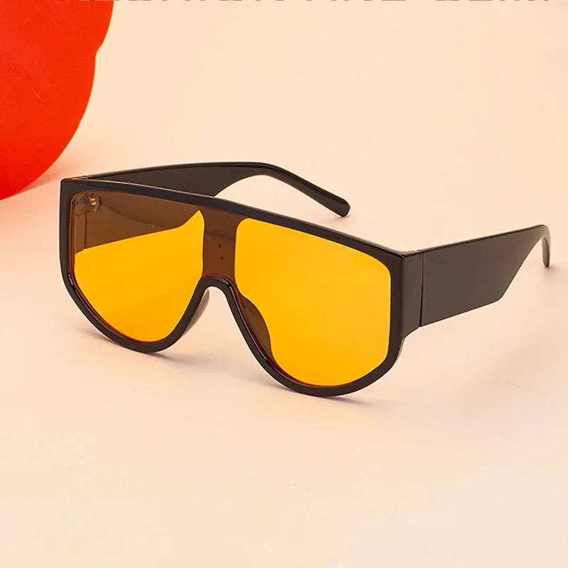 TEEK - Oversized Flat Top Lunette De Sol Eyewear