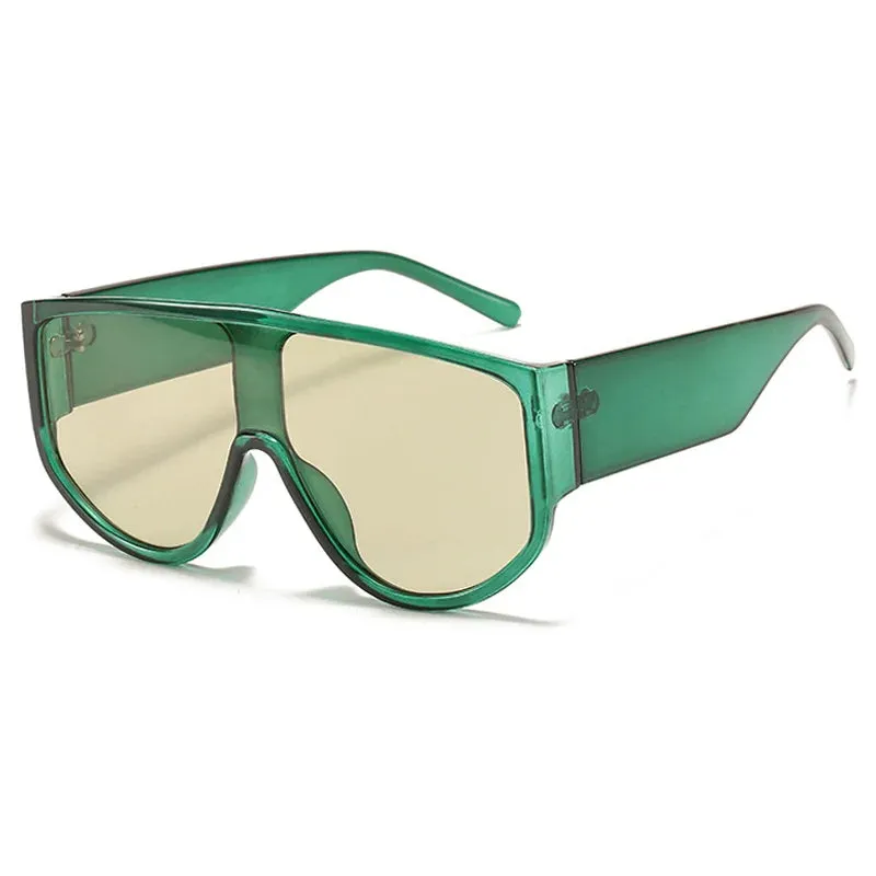 TEEK - Oversized Flat Top Lunette De Sol Eyewear