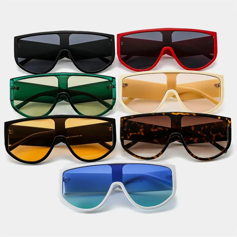 TEEK - Oversized Flat Top Lunette De Sol Eyewear