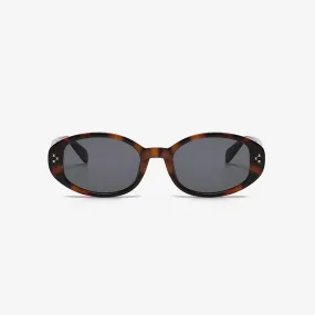 TEEK - Styled Oval Frame Oval Sunglasses
