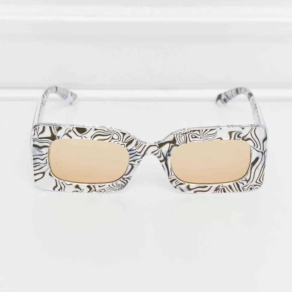 TEEK - Tortoiseshell Rectangle Sunglasses