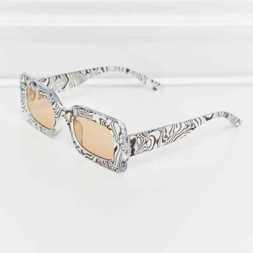 TEEK - Tortoiseshell Rectangle Sunglasses