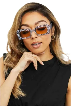 TEEK - Tortoiseshell Rectangle Sunglasses