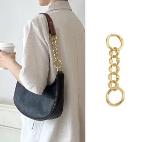 Underarm bag extended chain modification extension strap accessory, 14 cm long metal material bag extension chain