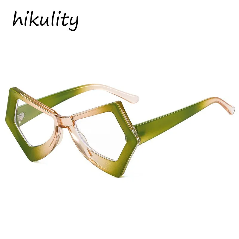 Vintage Polygon Butterfly Cat Eye Anti-blue Light Eyeglasses For Women