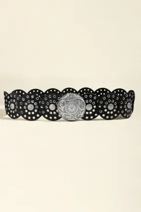 Vintage PU Leather Wide Belt