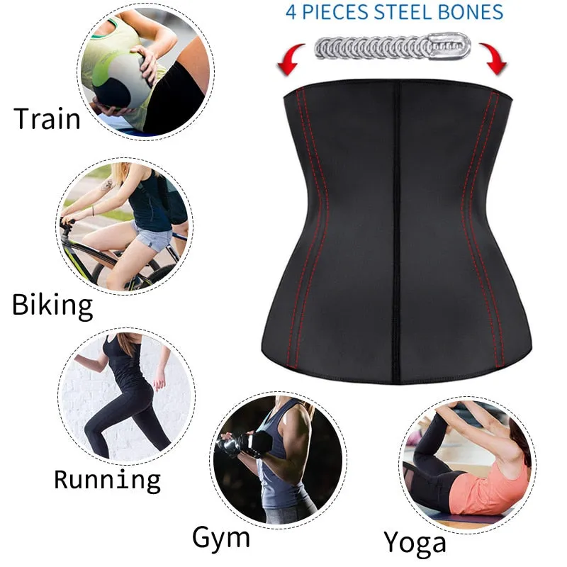 Waist Cincher Steel Boned Waist Trainer Corset Underwear Slimming Body Shaper