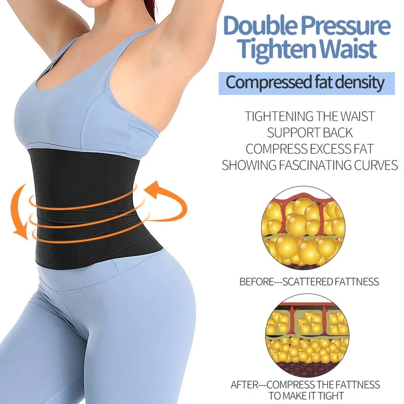 Waist Trainer Women Slimming Sheath Snatch Me Up Bandage Wrap Body Shaper Tummy Shapewear Trimmer Belt Corset Top Stretch Bands